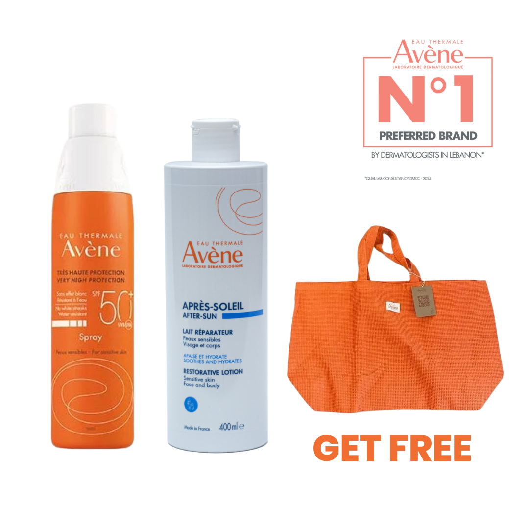 Spray Sunscreen+ After Sun Restorative Lotion+ Free Bag