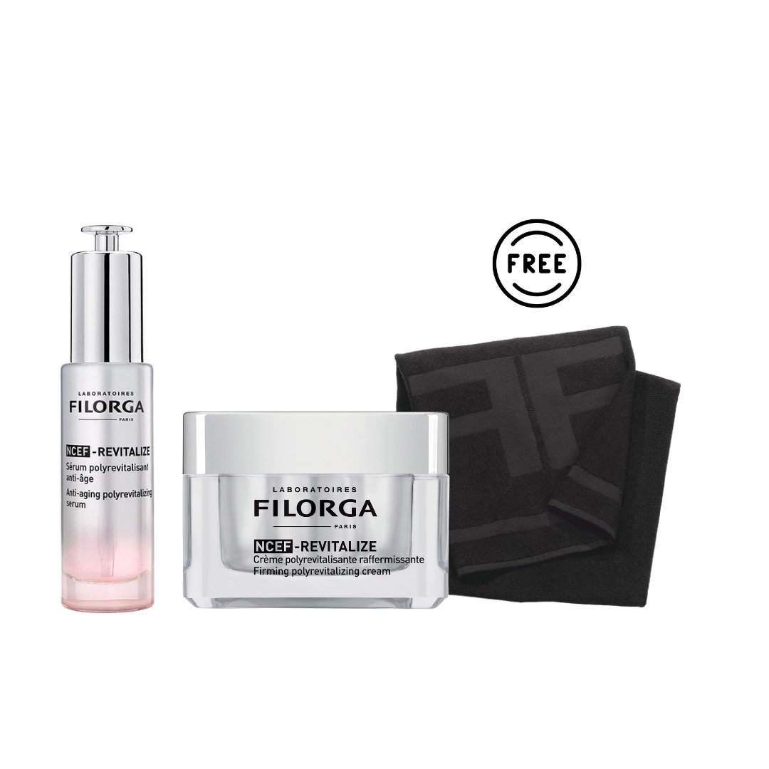 NCEF Revitalize Cream + NCEF Revitalize Serum + Free Filorga Bath Towel