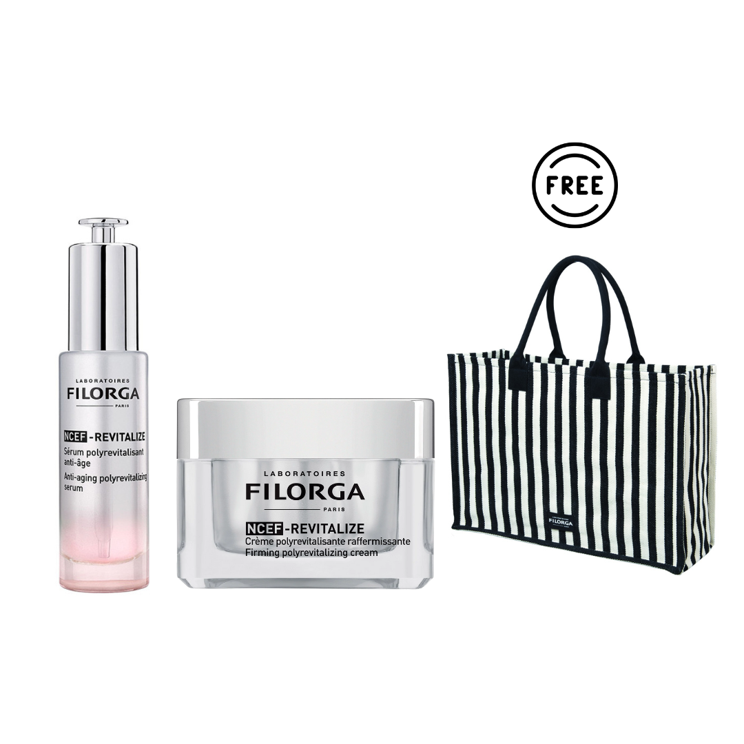 NCEF Revitalize Cream + NCEF Revitalize Serum + Free Filorga Summer Bag