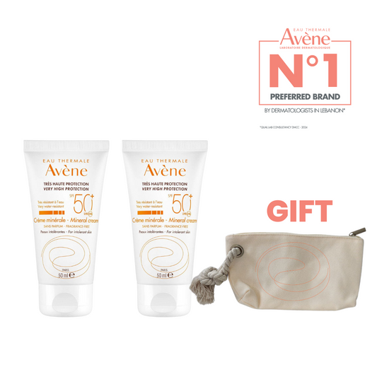 2x Mineral Cream Sunscreen + Free Pouch