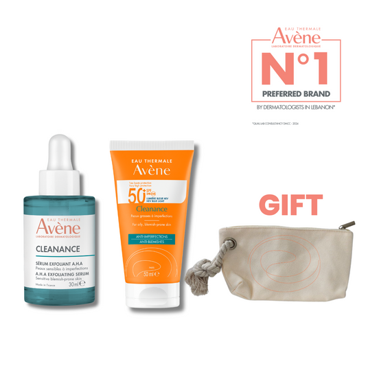 Cleanance Serum + Cleanance Sunscreen + Free Pouch