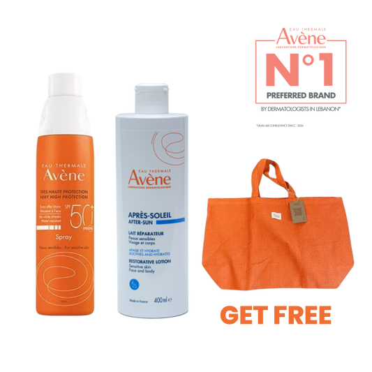 Spray Sunscreen+ After Sun Restorative Lotion+ Free Bag