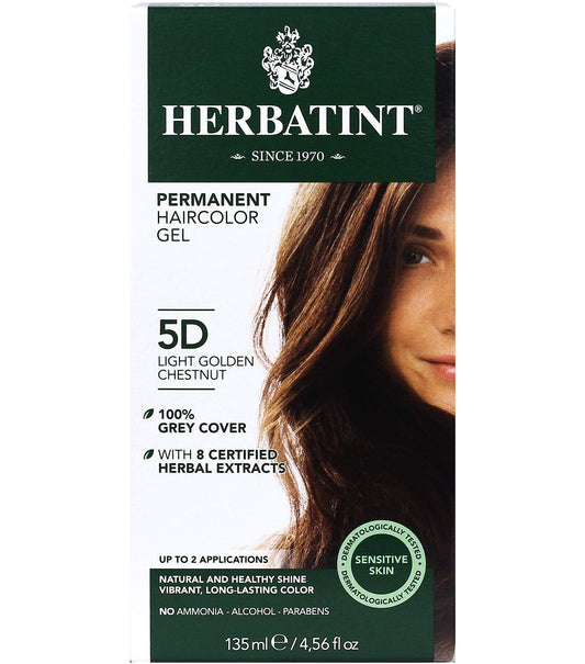 Permanent Haircolour Gel 5 D Light Golden Chestnut