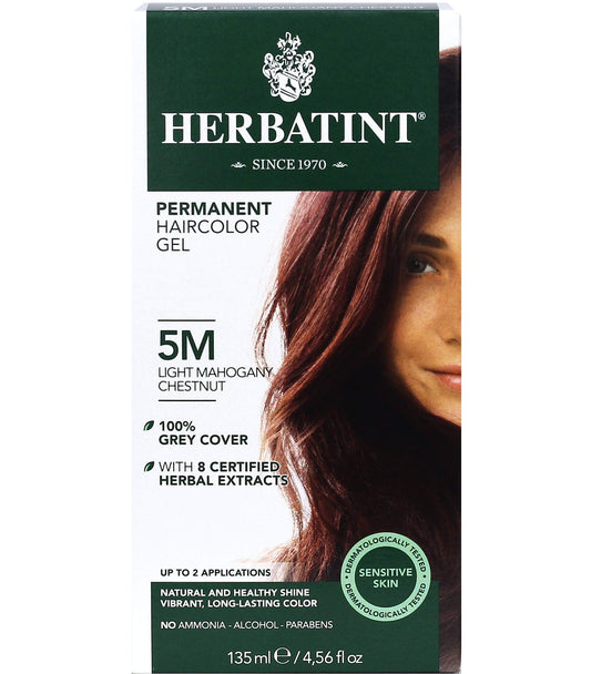 Permanent Haircolour Gel 5 M Light Mahogany Chestnut