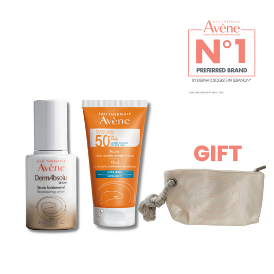 Derm Absolu Serum + Fluid Sunscreen + Free Pouch