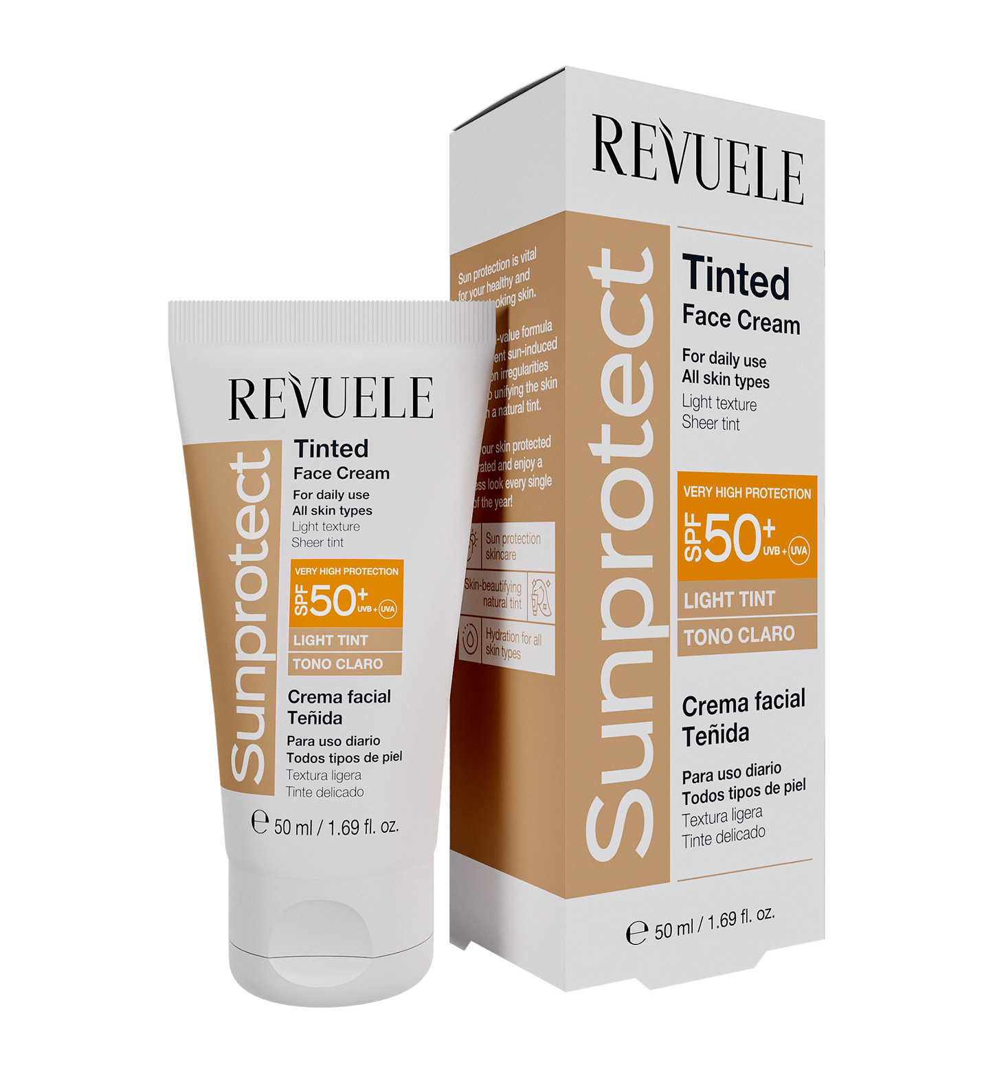 Revuele Sunprotect Light Tinted Face Cream SPF 50+