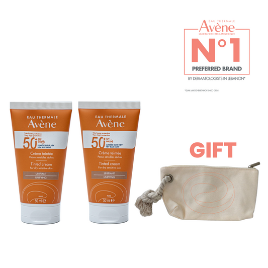2 x Tinted Cream Sunscreen + Free Pouch