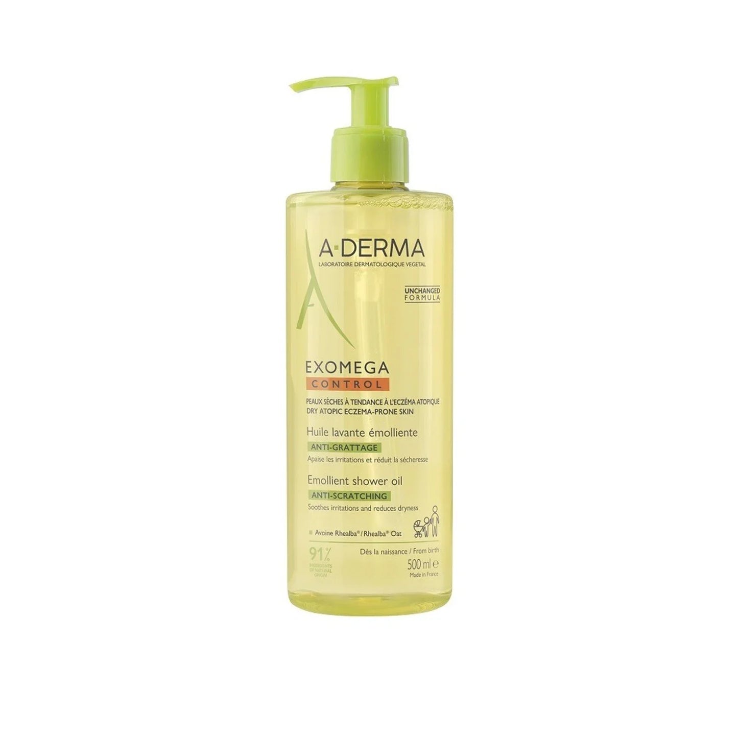 Exomega Control Emollient Shower Oil 500ml