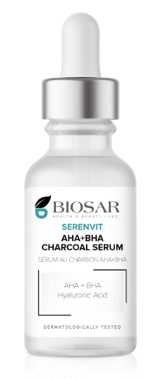 Serenvit AHA+ BHA Charcoal Serum