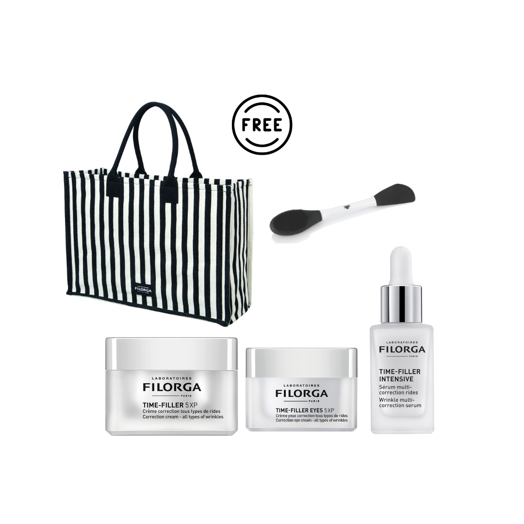 Time Fller Cream + Time Filler Intensive Serum + Time Filler Eyes + Free Filorga Summer Bag + Free Filorga Face Brush