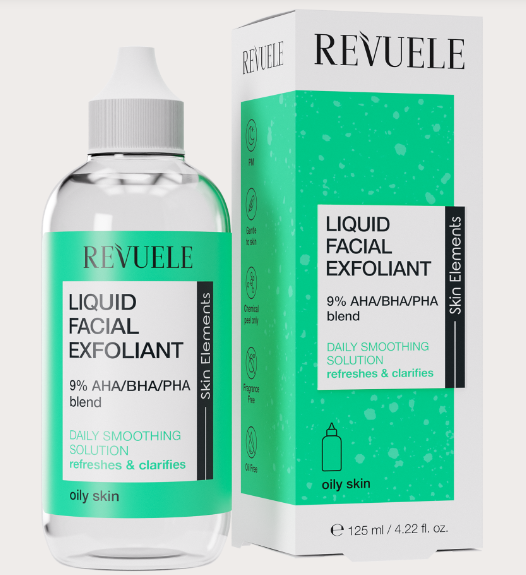 Liquid Facial Exfoliant 9 % AHA/BHA/PHA Blend